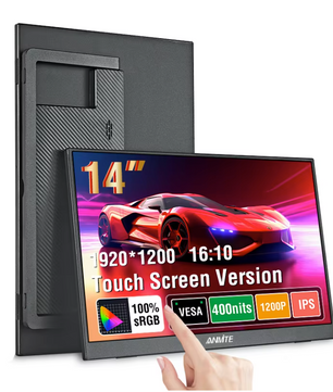 14 Inch Portable Monitor 1920x1200 – Full HD Gaming Scherm met USB-C en HDMI