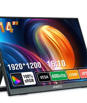 14 Inch Portable Monitor 1920x1200 – Full HD Gaming Scherm met USB-C en HDMI