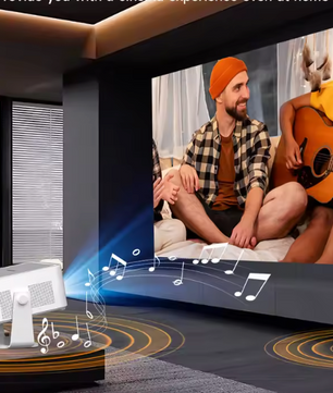 Draagbare 1080P Projector – 1100 ANSI, Auto Focus, Wifi 6 en Bluetooth 5.4, Android 14