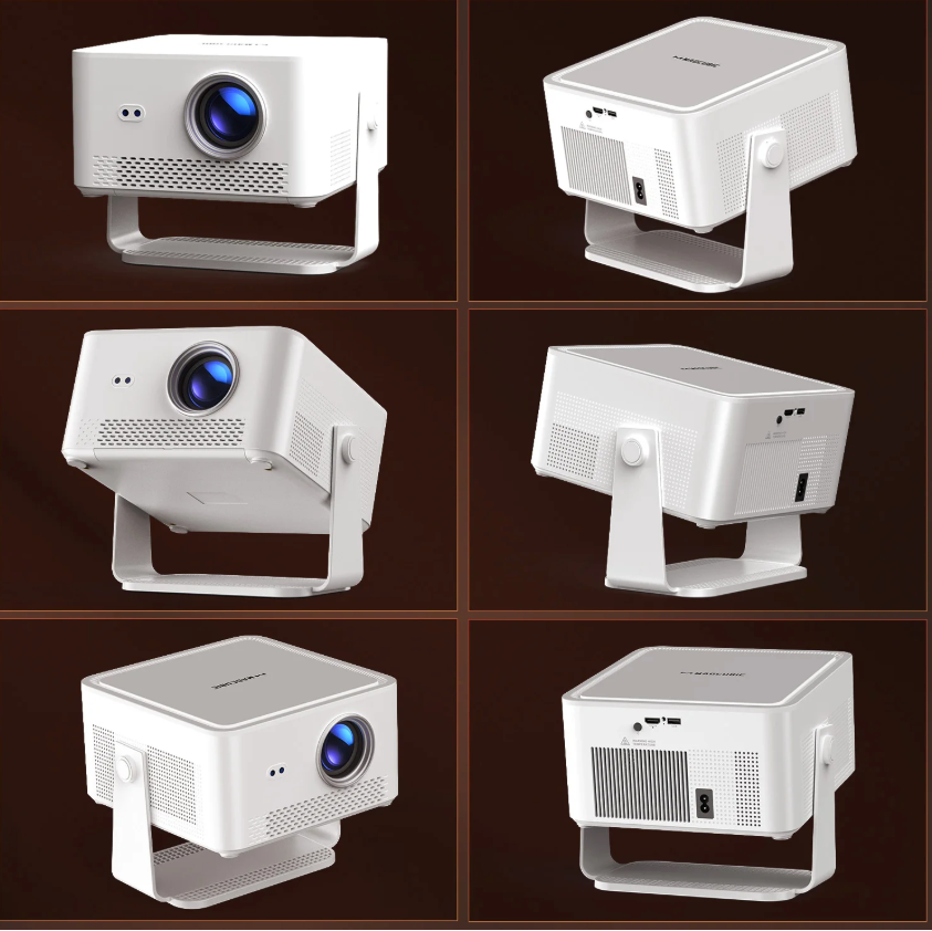 Draagbare 1080P Projector – 1100 ANSI, Auto Focus, Wifi 6 en Bluetooth 5.4, Android 14