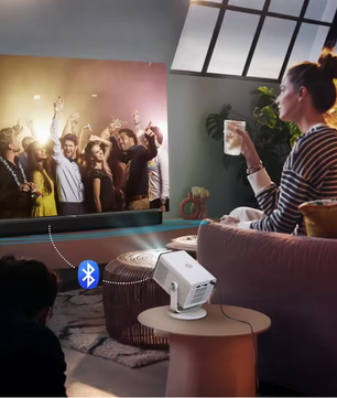Draagbare HD Projector – 720P, Android 14, Wifi 6 en Bluetooth 5.4, Compact Home Cinema