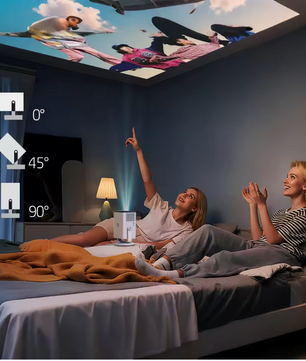 Draagbare HD Projector – 720P, Android 14, Wifi 6 en Bluetooth 5.4, Compact Home Cinema