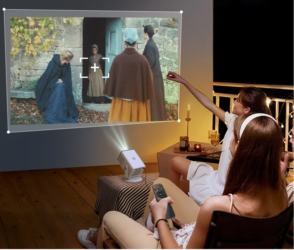 Draagbare HD Projector – 720P, Android 14, Wifi 6 en Bluetooth 5.4, Compact Home Cinema