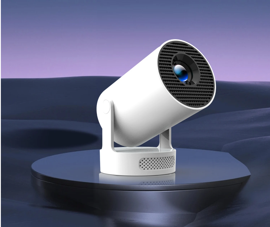 Draagbare 720P Projector – 8K Ondersteuning, Wifi 6, Bluetooth 5.4 en Android 14 Home Cinema