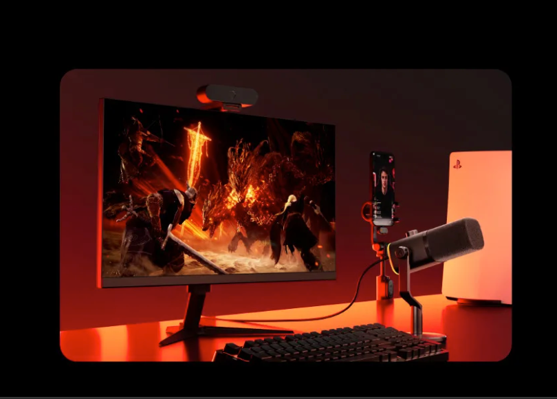 Draadloze Dynamische Microfoon – Cardioïde, 50m Bereik, Noise Reduction en RGB voor Gaming en Streaming
