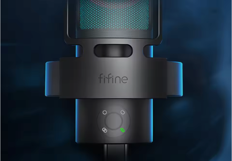 USB Gaming Microfoon met RGB – 4 Richtingspatronen, Gain Control en Mute Touch, Studio Kwaliteit