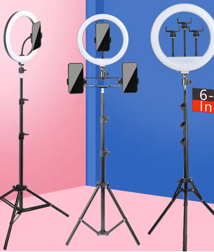 Ring Light met Statief en Telefoonhouder – RGB en 3Kleurstanden, 10 Lichtniveaus voor Streaming en Content Creatie