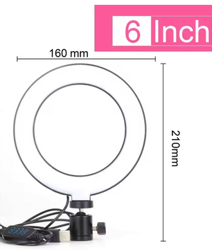 Ring Light met Statief en Telefoonhouder – RGB en 3Kleurstanden, 10 Lichtniveaus voor Streaming en Content Creatie
