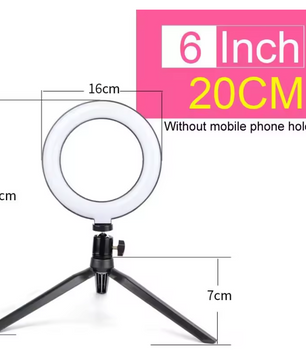 Ring Light met Statief en Telefoonhouder – RGB en 3Kleurstanden, 10 Lichtniveaus voor Streaming en Content Creatie