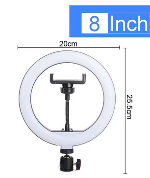 Ring Light met Statief en Telefoonhouder – RGB en 3Kleurstanden, 10 Lichtniveaus voor Streaming en Content Creatie