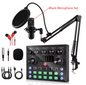 Podcast Microfoon Set met Soundcard – Complete Streaming Kit met Effecten en Voice Changer