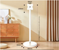 Verstelbare TV Standaard met Wielen – 360° Draaibaar, In Hoogte Verstelbaar voor 10–46 Inch Schermen