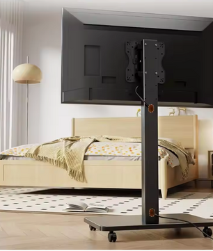 Mobiele TV Standaard met Wielen – Verstelbaar en Draaibaar voor 10–42 Inch Schermen