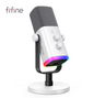 USB/XLR Dynamische Microfoon met RGB – Gaming en Streaming Mic met Headphone Jack en Mute