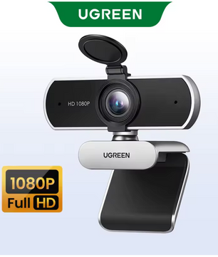 4K Webcam met Autofocus – 1080P 60fps, Dual Microfoon en AI Noise Cancelling voor Videovergaderingen