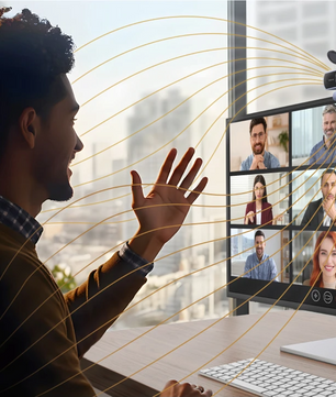 4K Webcam met Autofocus – 1080P 60fps, Dual Microfoon en AI Noise Cancelling voor Videovergaderingen