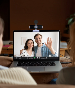 4K Webcam met Autofocus – 1080P 60fps, Dual Microfoon en AI Noise Cancelling voor Videovergaderingen