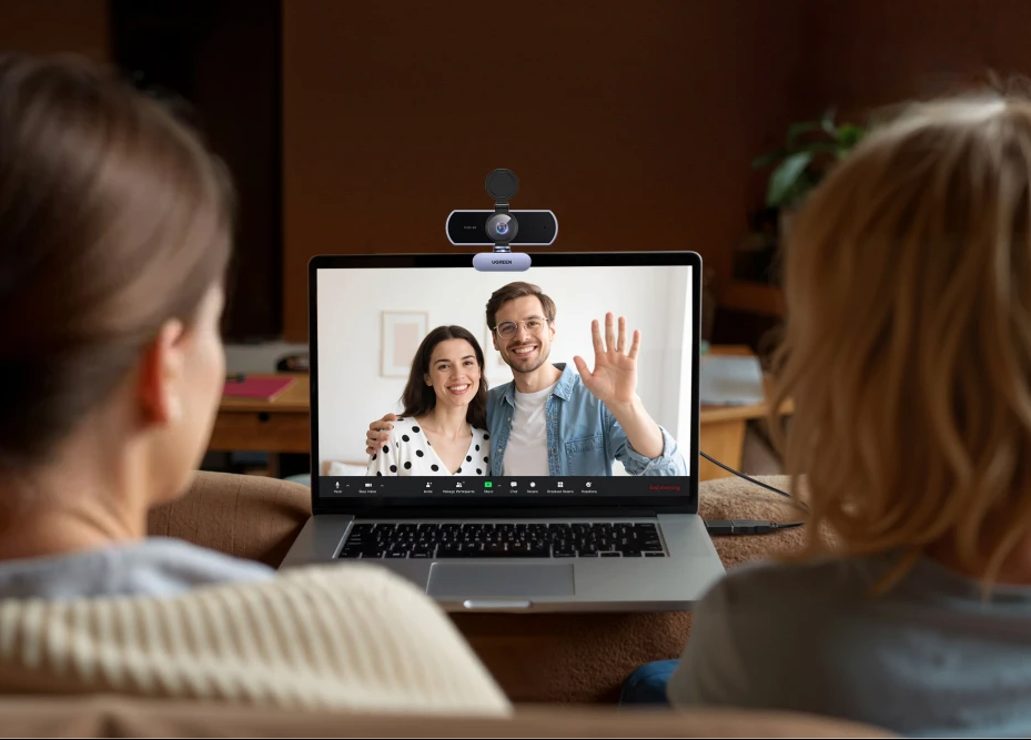 4K Webcam met Autofocus – 1080P 60fps, Dual Microfoon en AI Noise Cancelling voor Videovergaderingen