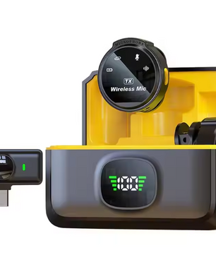 Draadloze Lavalier Microfoon Set – Noise Cancelling Mini Mic voor Smartphone, Interview en Streaming