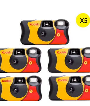 Wegwerpcamera 35mm met Flitser – Waterbestendige Analoge Camera met 27/39 Opnames