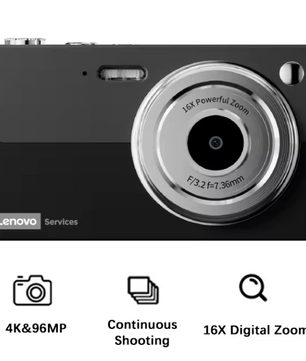 Digitale Camera 96MP 4K – 16X Zoom, Autofocus en Anti-Shake met 32GB Kaart