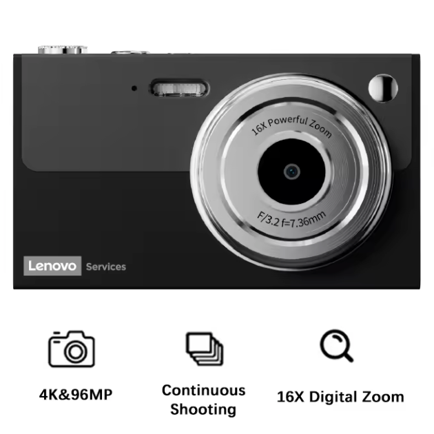 Digitale Camera 96MP 4K – 16X Zoom, Autofocus en Anti-Shake met 32GB Kaart