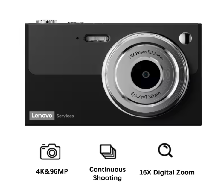 Digitale Camera 96MP 4K – 16X Zoom, Autofocus en Anti-Shake met 32GB Kaart