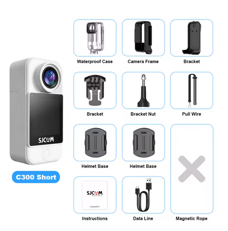 4K Action Camera met Stabilisatie – Waterdichte Sportcamera met WiFi en Lange Batterijduur