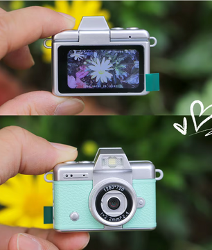 Mini Digitale Camera met Flip Screen – Compacte Selfie Camera met Filters en Flitser
