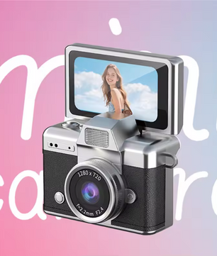 Mini Digitale Camera met Flip Screen – Compacte Selfie Camera met Filters en Flitser