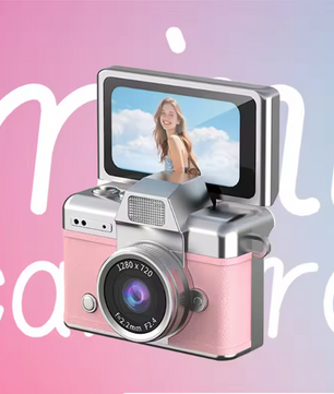 Mini Digitale Camera met Flip Screen – Compacte Selfie Camera met Filters en Flitser