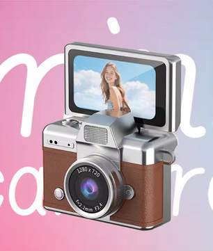 Mini Digitale Camera met Flip Screen – Compacte Selfie Camera met Filters en Flitser