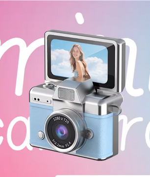 Mini Digitale Camera met Flip Screen – Compacte Selfie Camera met Filters en Flitser