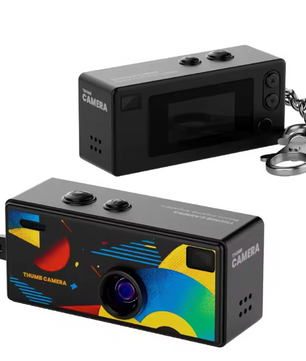 Mini Sleutelhanger Camera 1080P – Retro Digitale Camera met Scherm en Flitser