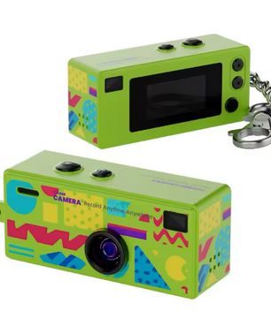 Mini Sleutelhanger Camera 1080P – Retro Digitale Camera met Scherm en Flitser