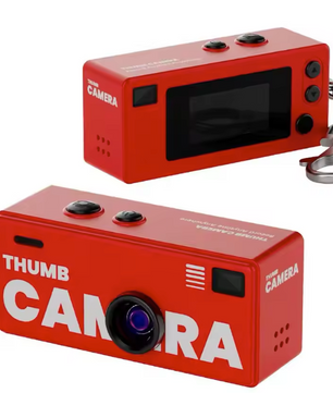 Mini Sleutelhanger Camera 1080P – Retro Digitale Camera met Scherm en Flitser