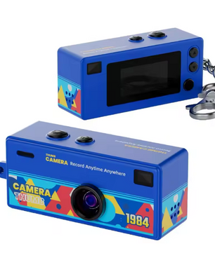 Mini Sleutelhanger Camera 1080P – Retro Digitale Camera met Scherm en Flitser