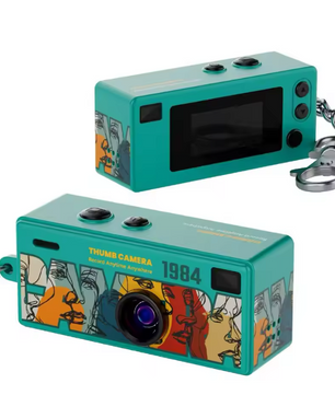 Mini Sleutelhanger Camera 1080P – Retro Digitale Camera met Scherm en Flitser