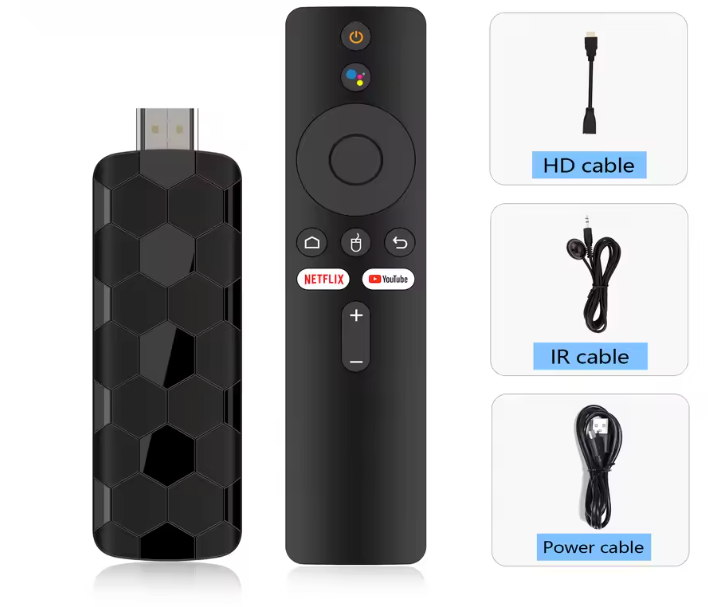 4K TV Stick Dual WiFi – Media Streamer 8GB/128GB met Dual UI Interface