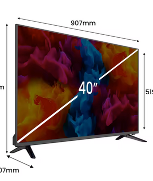 Full HD Smart TV 40 inch – WiFi, HDMI en Miracast met Dolby Audio