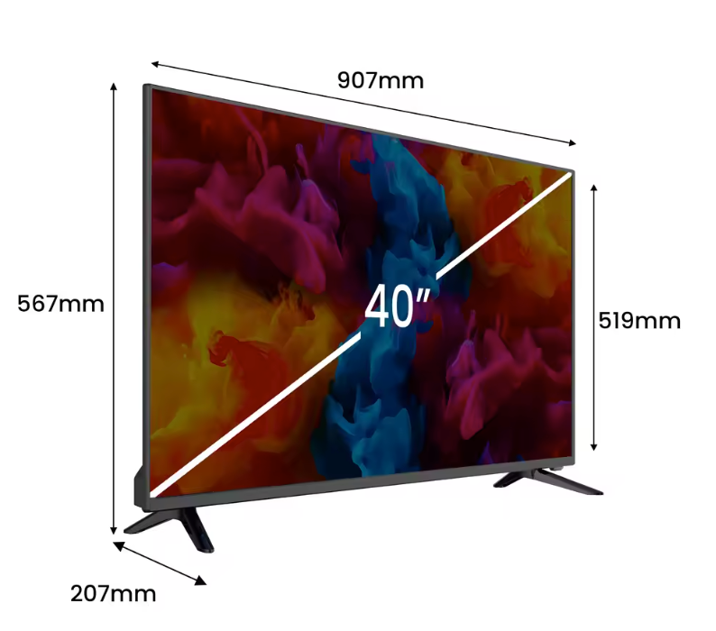 Full HD Smart TV 40 inch – WiFi, HDMI en Miracast met Dolby Audio