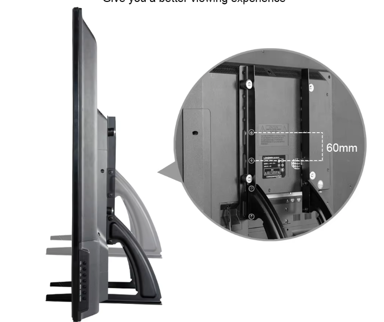 Universele TV Standaard 32–75 inch – Verstelbare Hoogte en Stevige Tafelvoet