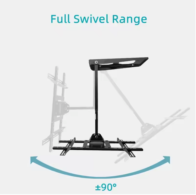Lange TV Muurbeugel 32–70 inch – Uitschuifbaar en Draaibaar met Kantelfunctie