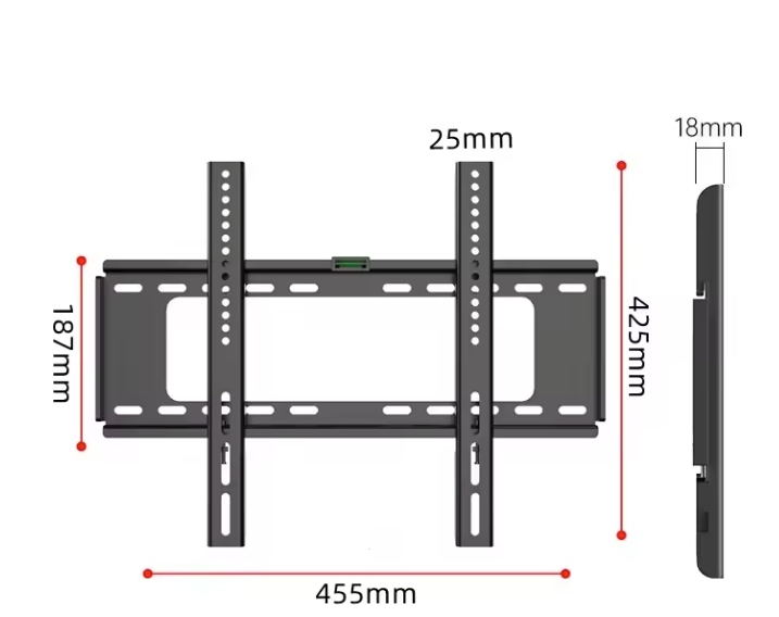 Universele TV Muurbeugel 26–63 inch – Platte Wandbeugel met Slim Design