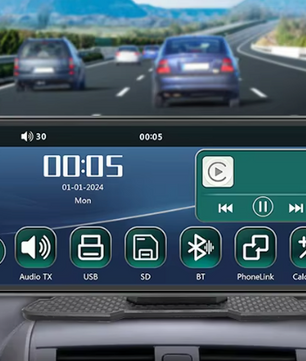 10.26 Inch CarPlay Scherm – Draadloos Android Auto Navigatie Display met Bluetooth