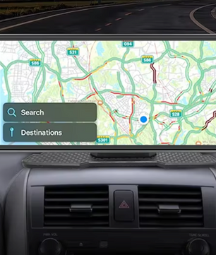 10.26 Inch CarPlay Scherm – Draadloos Android Auto Navigatie Display met Bluetooth