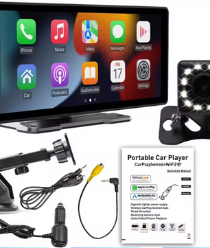 10.26 Inch CarPlay Scherm – Draadloos Android Auto Navigatie Display met Bluetooth