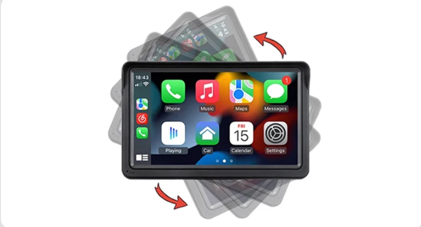 7 Inch CarPlay Scherm – Draadloos Android Auto Autoradio met Touchscreen
