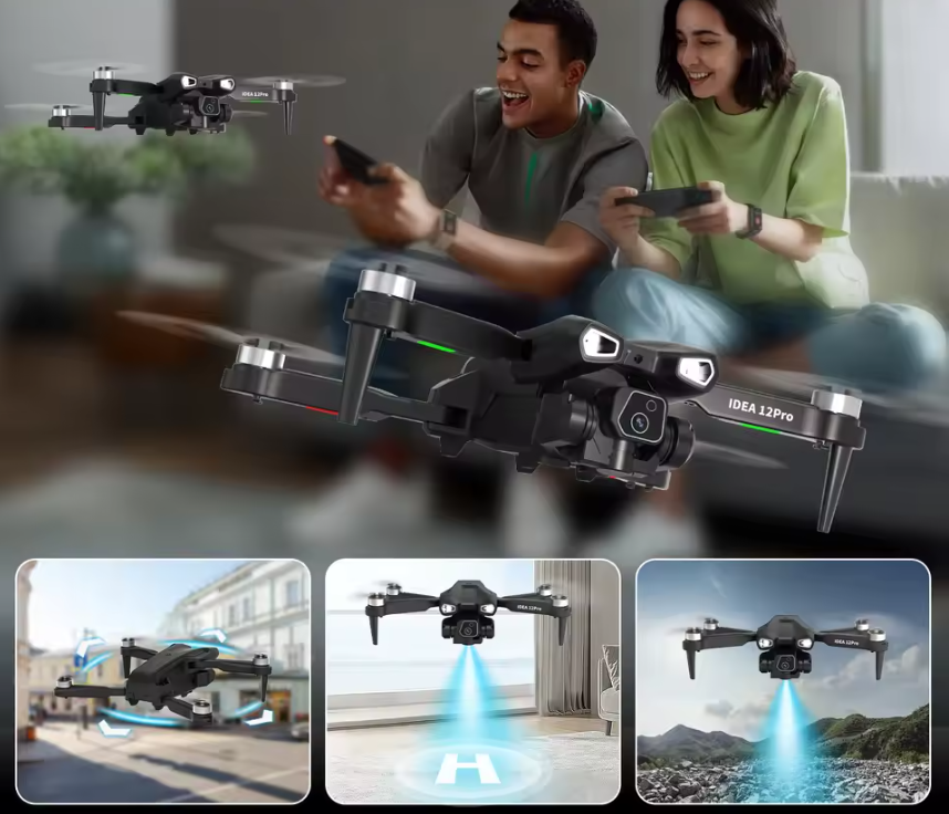 4K Drone met Dual Camera – FPV WiFi Quadcopter met Brushless Motor en 2 Batterijen