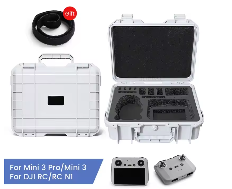 Drone Opbergkoffer Hard Case – Waterbestendige Beschermkoffer met EVA Schokbescherming en Draaghendel